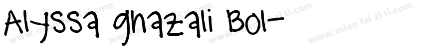 Alyssa ghazali Bol字体转换